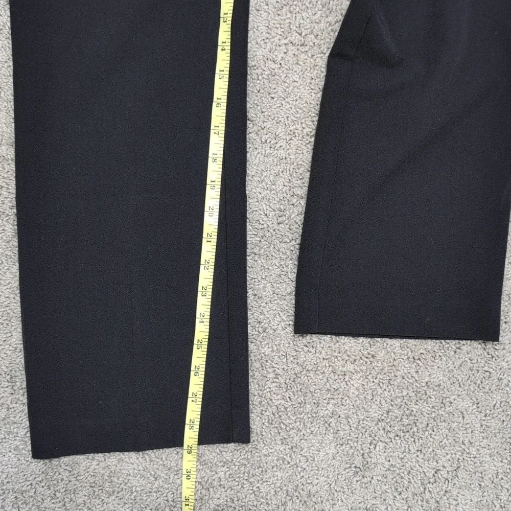 Chico's Black Straight Leg Slacks Work Pants Women's Size 1(8) Short - Picture 7 of 9